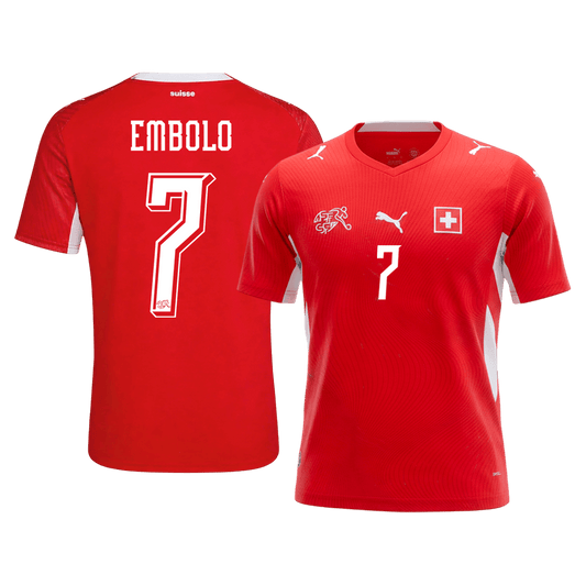 EMBOLO #7 Switzerland Home Jersey - 2026 World Cup Red