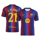 F. DE JONG #21 Barcelona Domicile Maillot 2026/27 Blue&Garnet - UCL