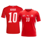 XHAKA #10 Switzerland Home Shirt - World Cup 2026 Red