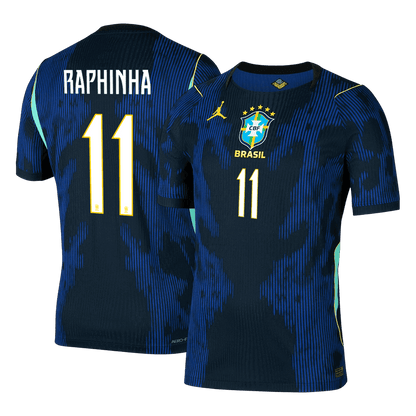 Maillot RAPHINHA #11 Brésil Extérieur - Coupe du Monde 2026 Marine Joueur