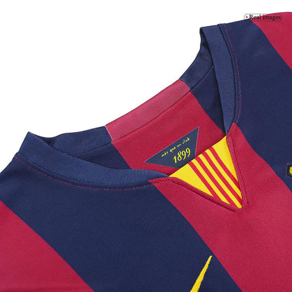 Maillot Domicile Rétro Barcelone 2014/15 Rouge&Bleu
