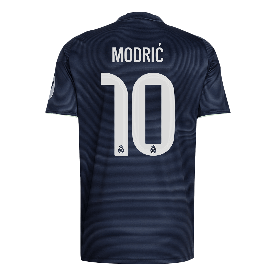 MODRIĆ #10 Real Madrid Extérieur Maillot 2025/26 Bleu marine - Superbe