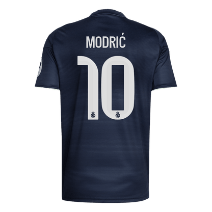 MODRIĆ #10 Real Madrid Extérieur Maillot 2025/26 Bleu marine - Superbe