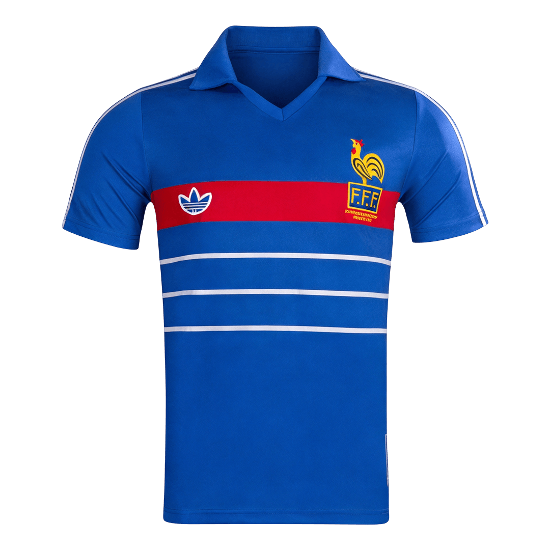 Maillot Domicile Rétro France 1984 Bleu