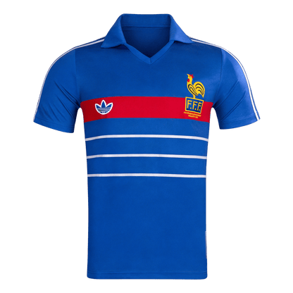 Maillot Domicile Rétro France 1984 Bleu