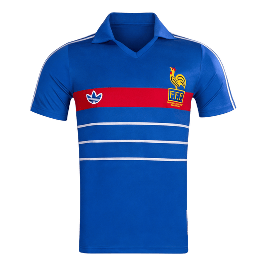 Maillot Domicile Rétro France 1984 Bleu
