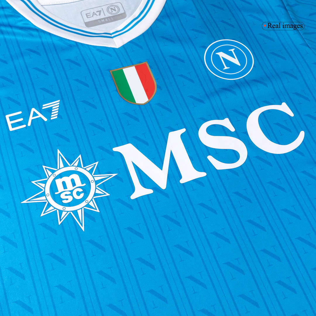DE BRUYNE #11 Napoli Maillot domicile 2025/26 Bleu