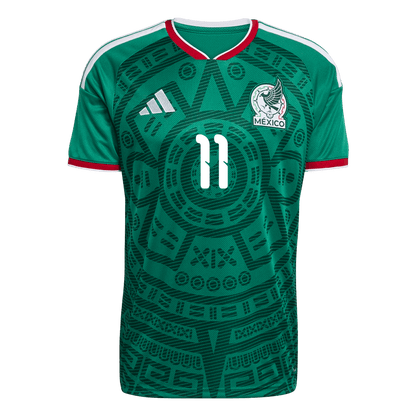 S.GIMENEZ #11 Mexico Home Shirt - 2026 World Cup Green - Superb