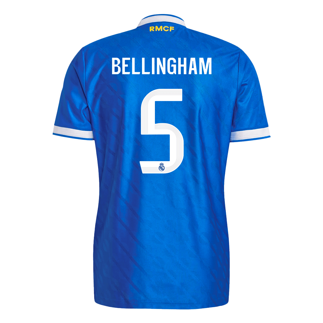 BELLINGHAM #5 Real Madrid Troisième Maillot 2025/26 Bleu Joueur