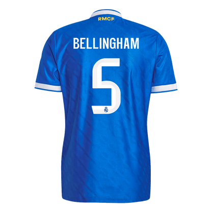 BELLINGHAM #5 Real Madrid Troisième Maillot 2025/26 Bleu Joueur