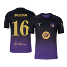 RODRIGO #16 Barcelona Extérieur Maillot 2026/27 Black/Purple Joueur - UCL