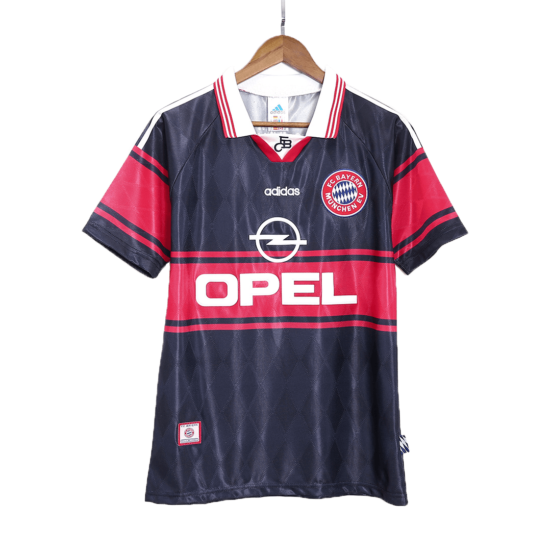 Maillot Rétro Domicile Bayern Munich 1997/99 Noir&Rouge