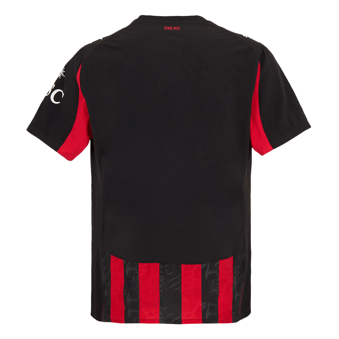Maillot Domicile AC Milan 2025/26 Rouge et Noir Joueur