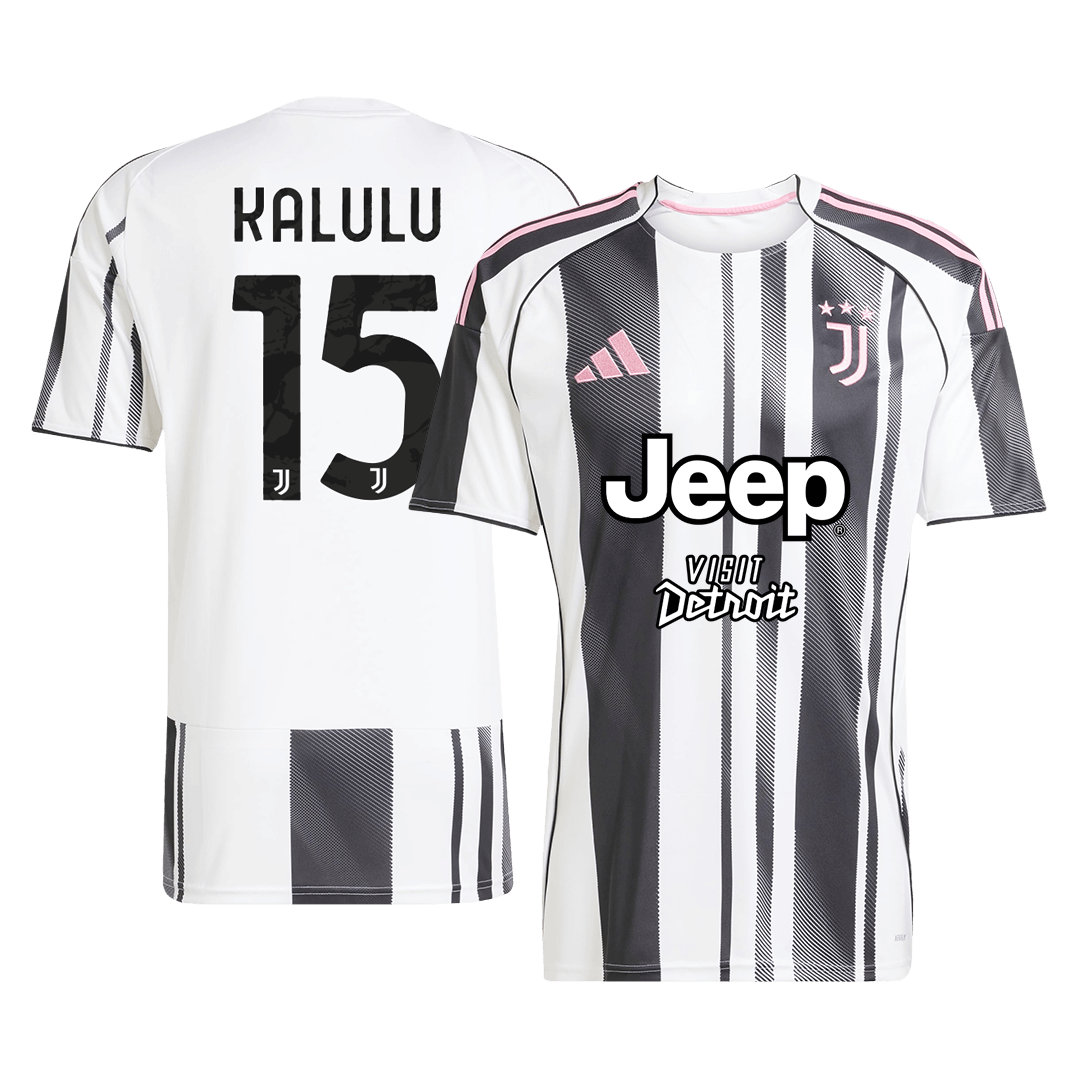 KALULU #15 Juventus Domicile Maillot 2025/26 Noir&Blanc