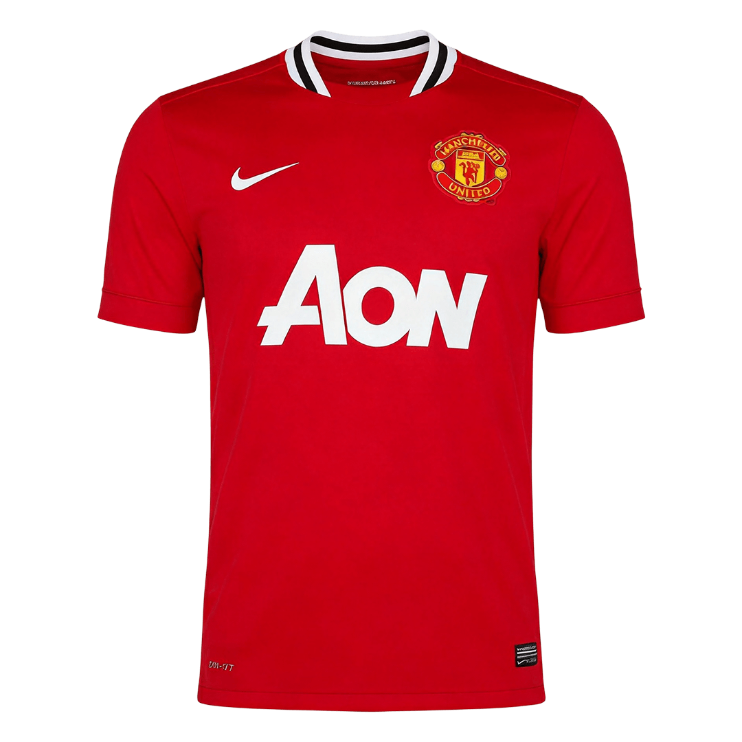 Maillot Rétro Domicile Manchester United 2011/12 Rouge