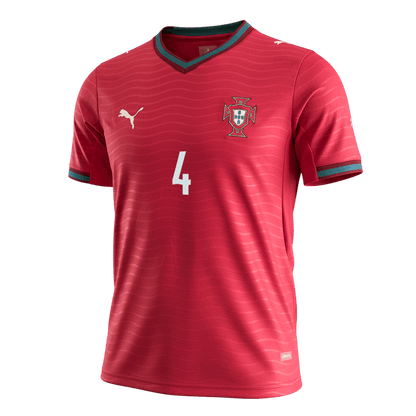 RÚBEN DIAS #4 Portugal Maillot Domicile - Coupe du Monde 2026 Rouge - Super