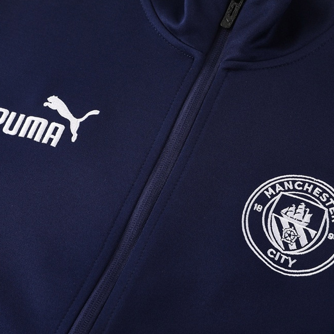 Manchester City Veste de Football Kit 2025/26 Bleu marine