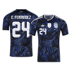 E. FERNANDEZ #24 Argentine Maillot Extérieur - Coupe du Monde 2026 Noir