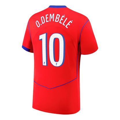 O.DEMBÉLÉ #10 PSG Troisième Maillot 2025/26 Rouge
