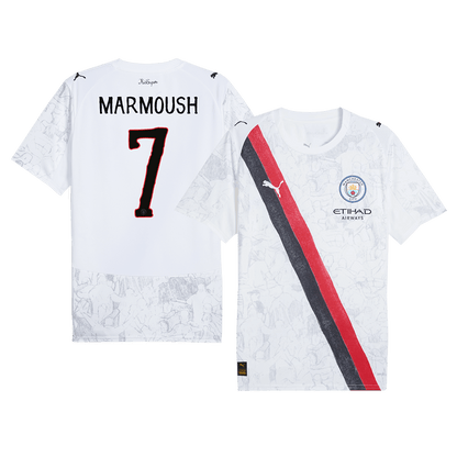 MARMOUSH #7 Manchester City Maillot - Coupe du Monde 2025/26 Blanc
