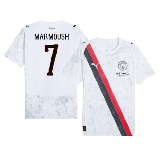 MARMOUSH #7 Maillot Manchester City - Coupe du Monde 2025/26 Blanc