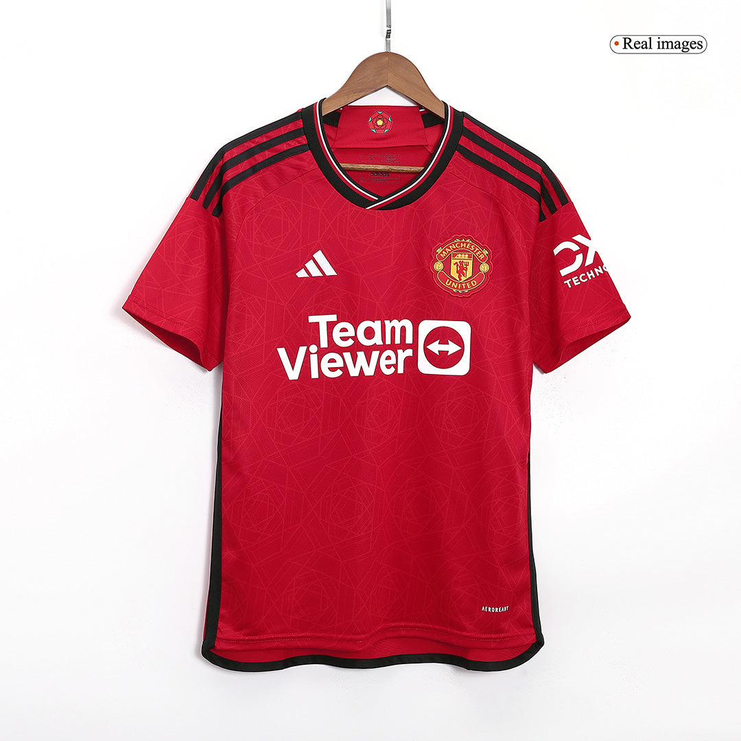 HØJLUND #11 Maillot Domicile Manchester United 2023/24 Rouge