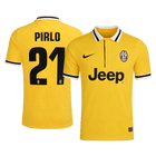 Maillot Rétro PIRLO #21 Juventus Extérieur 2013/14 Jaune