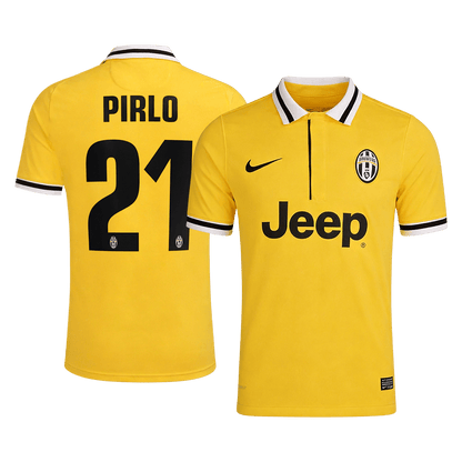 Maillot Rétro PIRLO #21 Juventus Extérieur 2013/14 Jaune