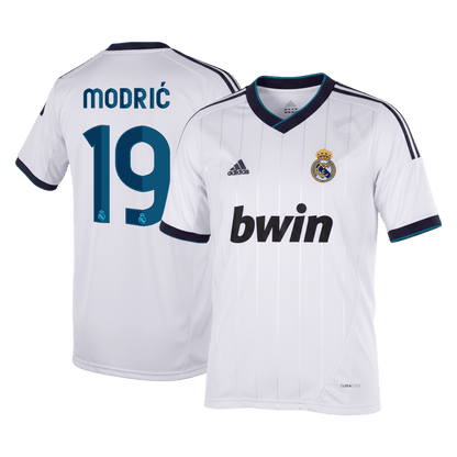 Maillot Domicile Rétro MODRIĆ #19 Real Madrid 2012/13 Blanc