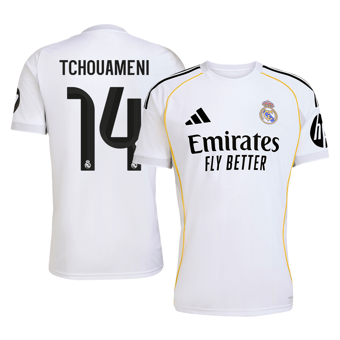 TCHOUAMENI #14 Real Madrid Maillot Domicile 2025/26 Blanc - Super
