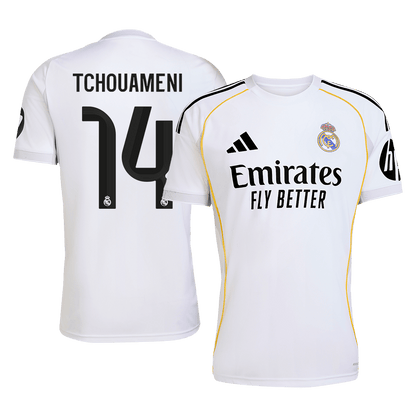TCHOUAMENI #14 Real Madrid Maillot Domicile 2025/26 Blanc - Super