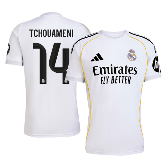 TCHOUAMENI #14 Real Madrid Maillot Domicile 2025/26 Blanc - Super