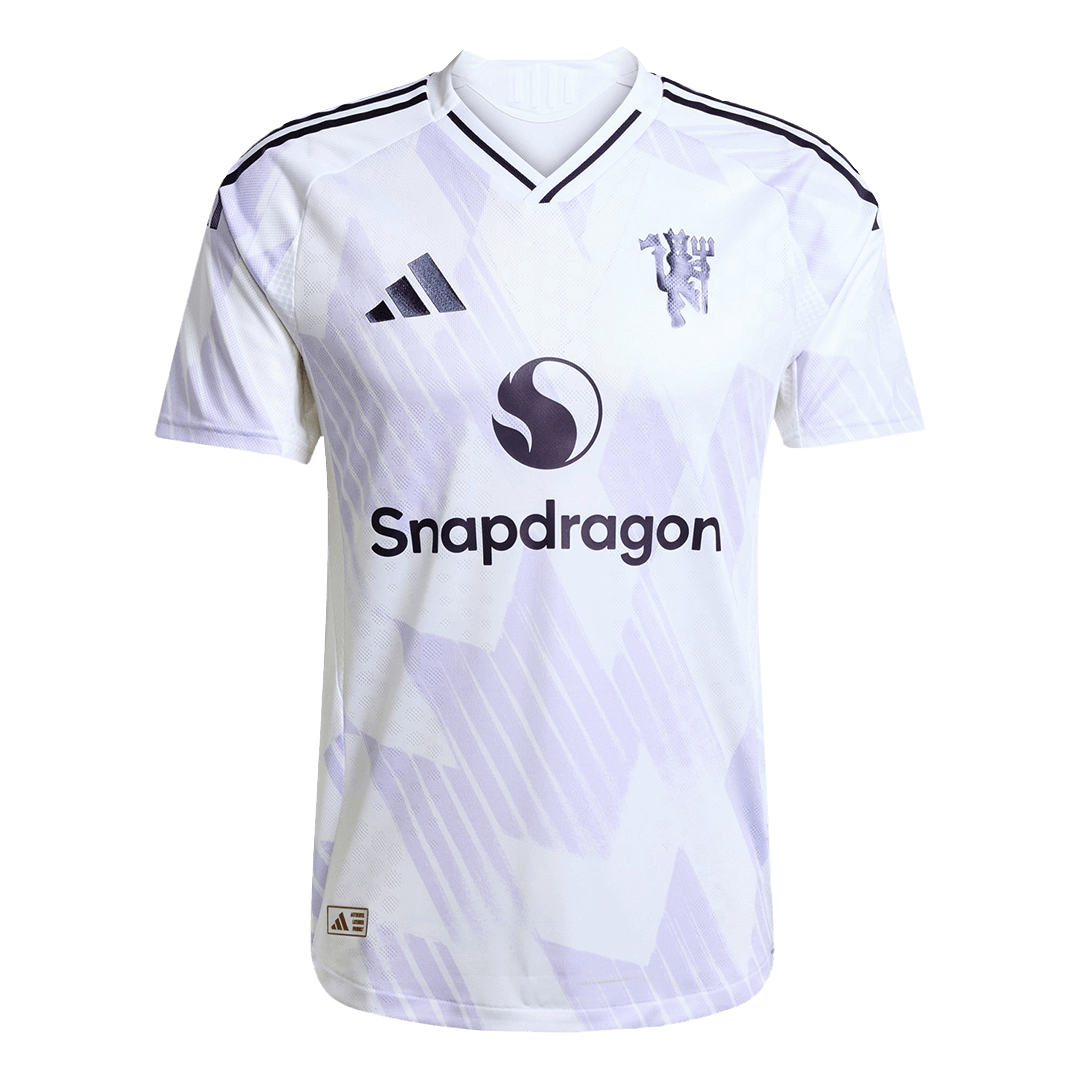 Manchester United Maillot extérieur joueur 2025/26 Blanc