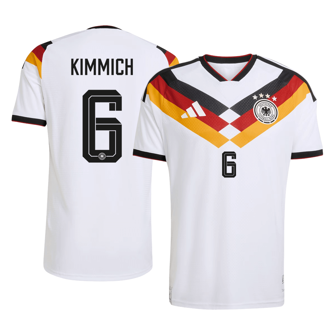 KIMMICH #6 Allemagne Domicile Maillot - Coupe du Monde 2026 Blanc Joueur