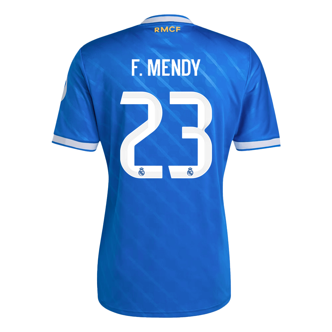 F. MENDY #23 Maillot Third Real Madrid 2025/26 Bleu
