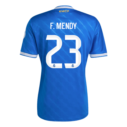 F. MENDY #23 Maillot Third Real Madrid 2025/26 Bleu