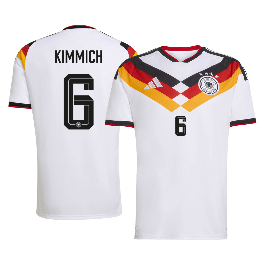 KIMMICH #6 Allemagne Domicile Maillot - Coupe du Monde 2026 Blanc