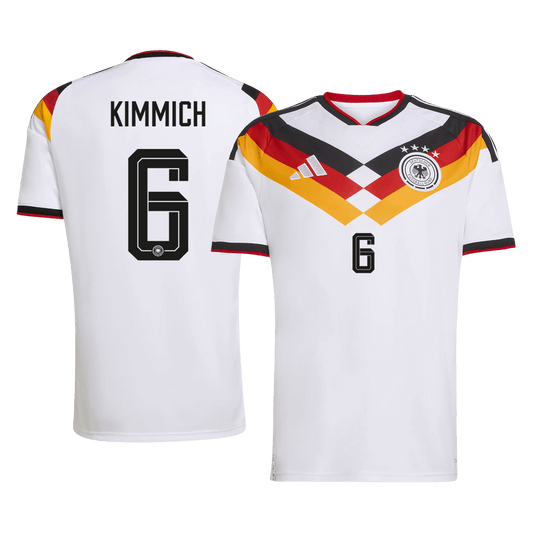 KIMMICH #6 Allemagne Domicile Maillot - Coupe du Monde 2026 Blanc