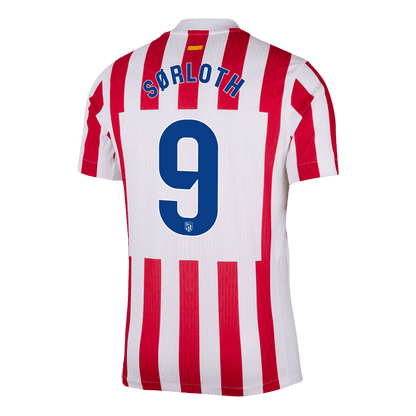 SØRLOTH #9 Atletico Madrid Domicile Maillot 2025/26 Rouge&Blanc Joueur