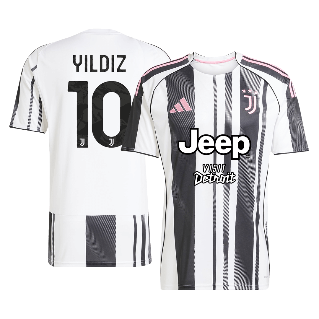 YILDIZ #10 Juventus Domicile Maillot 2025/26 Noir&Blanc