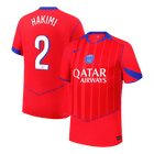 HAKIMI #2 PSG Third Maillot 2025/26 Rouge Joueur