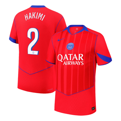 HAKIMI #2 PSG Third Maillot 2025/26 Rouge Joueur