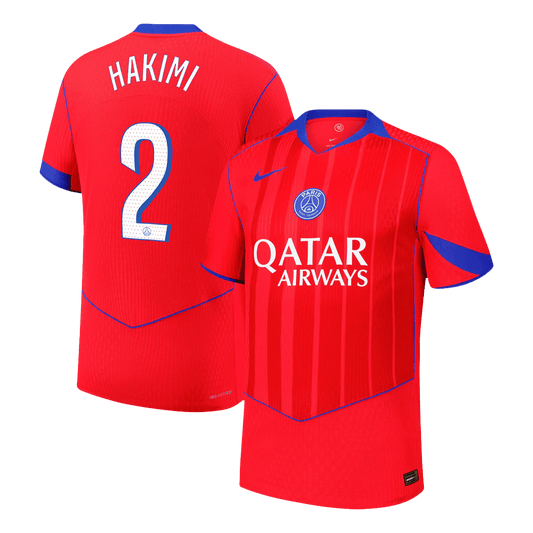 HAKIMI #2 PSG Troisième Maillot 2025/26 Rouge Joueur