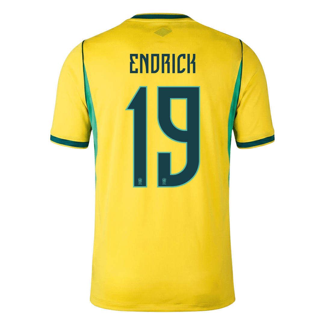 ENDRICK #19 Brazil Home Jersey - 2026 World Cup Yellow - Super