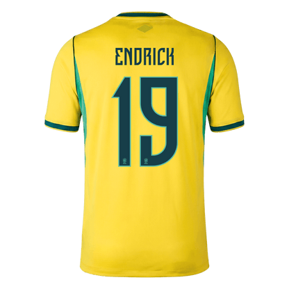 ENDRICK #19 Brazil Home Jersey - 2026 World Cup Yellow - Super