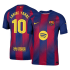 LAMINE YAMAL #10 Barcelona Domicile Maillot 2025/26 Rouge&Bleu Joueur - UCL
