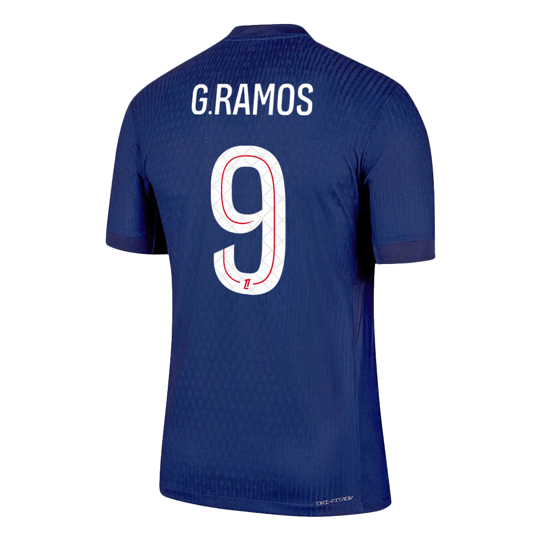 G.RAMOS #9 PSG Domicile Maillot 2025/26 Bleu marine Joueur