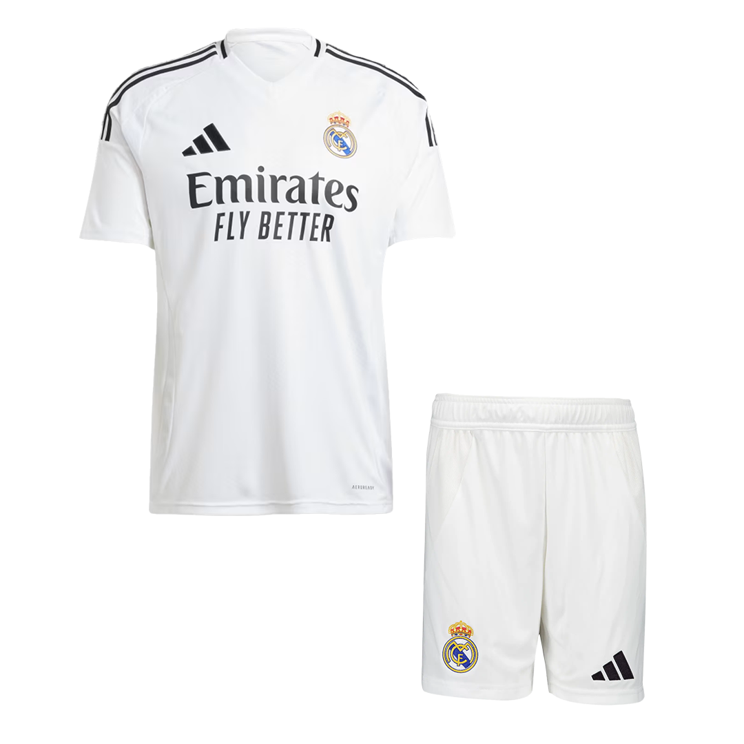 Kit Maillot Domicile Real Madrid 2024/25 Blanc