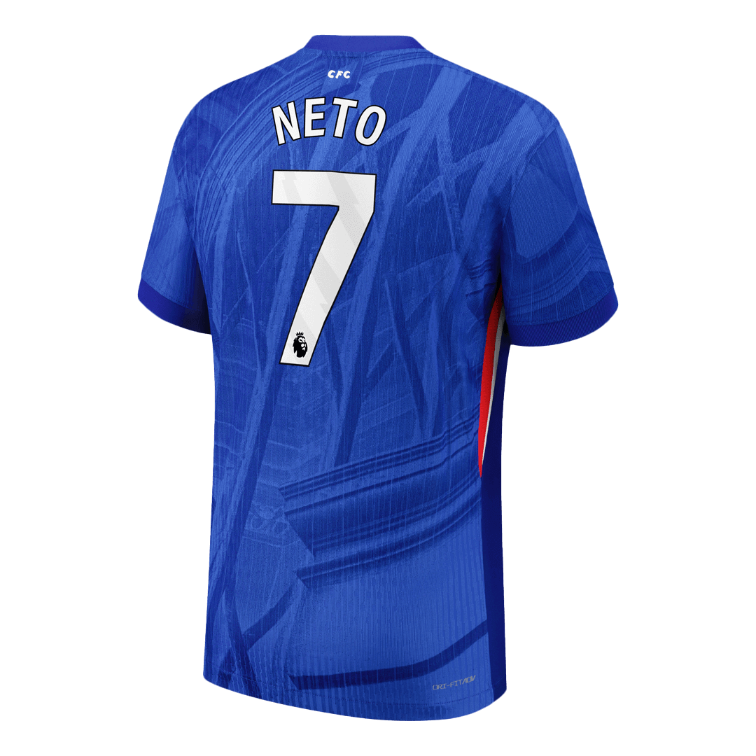 NETO #7 Chelsea Maillot Domicile 2025/26 Bleu Joueur