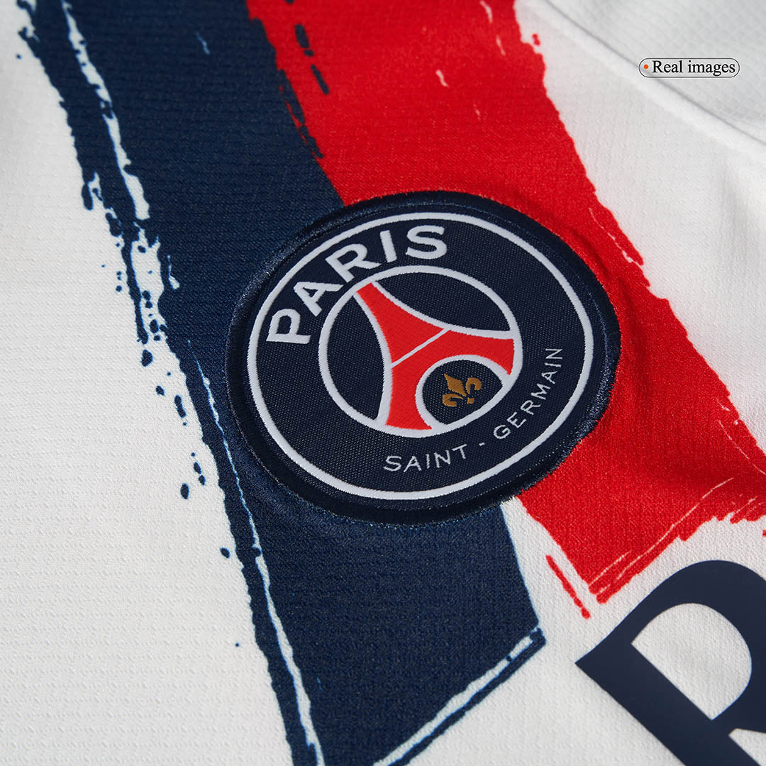 O.DEMBÉLÉ #10 PSG Maillot Extérieur 2025/26 Blanc - LDC